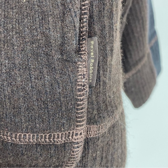 Royal Robbins Men's Wool blend jacket chocolate brown & black size  large - Picture 4 of 14